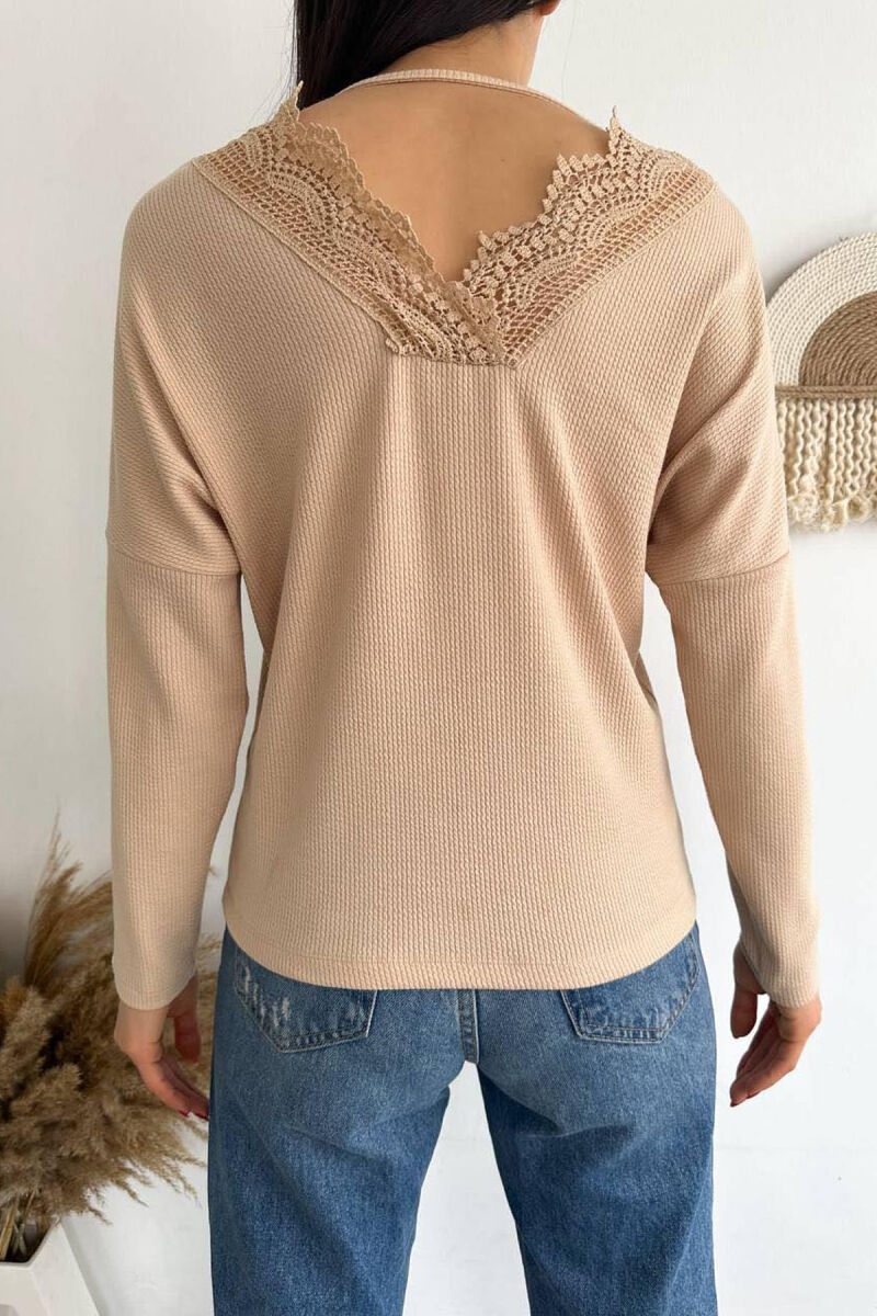 ON COLOR COTTON WOMAN SWEATSHIRT BEIGE/BEZHE - 2