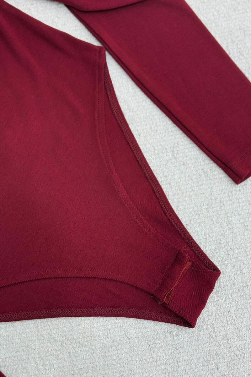 ONE COLOR SIMPLE WOMEN BODY BURGUNDY/VISHNJE - 4